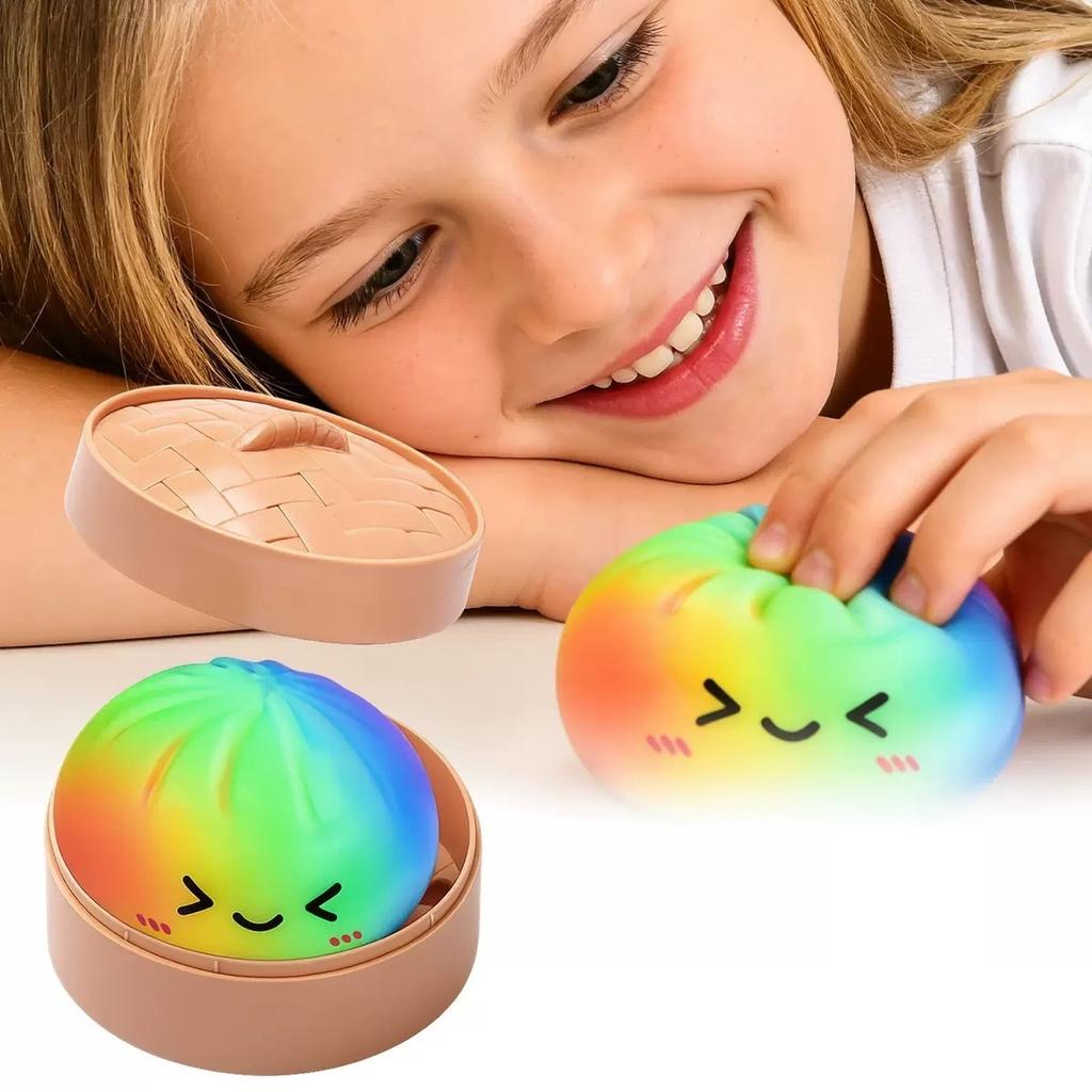 Γιγάντιο Squishy Παιχνίδι Ψωμάκι Ντάμπλινγκ, Αργής Ανάκαμψης Γκλίτερ Ντάμπλινγκ Μπαλάκι Στρες, Παιχνίδι Fidget Ανακούφισης Στρες για Σπίτι Γραφείο Ταξίδι