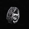 Men's Vintage Cross Open Ring Gothic Punk Style Retro Hip-Hop Punk Adjustable Finger Ring Gift for Friends Lover
