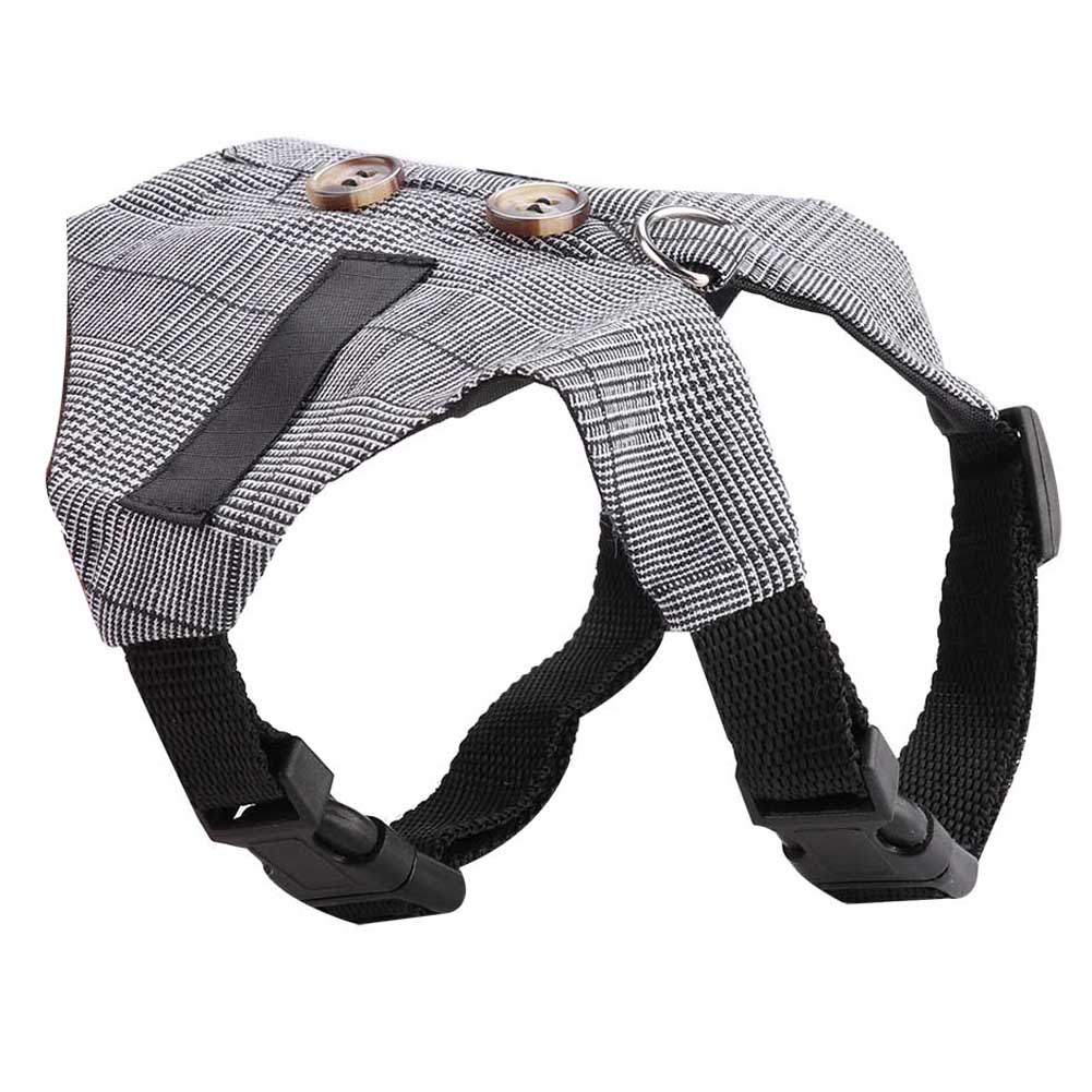 Soft Rabbit Breathable Harness with Leash Gentlemanly Style