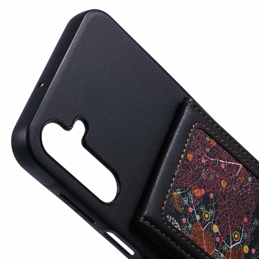 For Samsung Galaxy A15 4G/5G Phone Case with Galaxy Card Bag Kickstand RFID Blocking