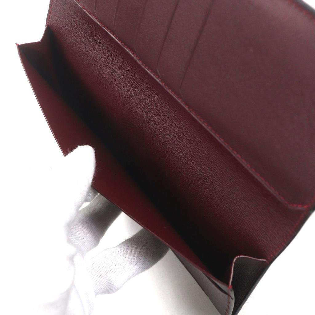 Excellent Cartier Purse black leather mens L3000583 Used