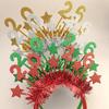Sweet Star Strip Headwear Sequin Glitter Hair Hoop New Year Decorative Headdress  Masquerade Party