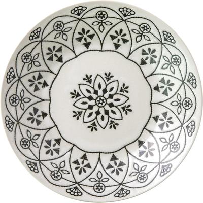 Minoru Pottery Large Moroccan White Plate, Large (24cm Diameter), 4965583756743