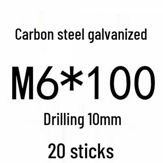 Extra Long Expansion Screws Set - Pull-Out Bolts M6/M8/M10/M12/M14/M16 in Various Sizes (200x250x300x400)