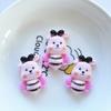 10 Pcs New Cute Cartoon Cat Bear Pig Bee Series Flat Back Resin Scrapbooking DIY Jewelry Hairpin Craft Decoration Accessorie