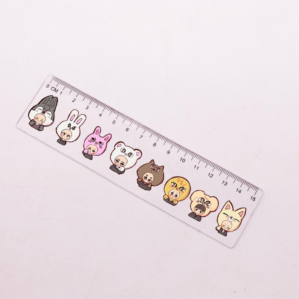 Kpop Star Stray Kids Skzoo Style Peripheral Fang Can Han Zhicheng Li Minhao Simple Ruler Cz03
