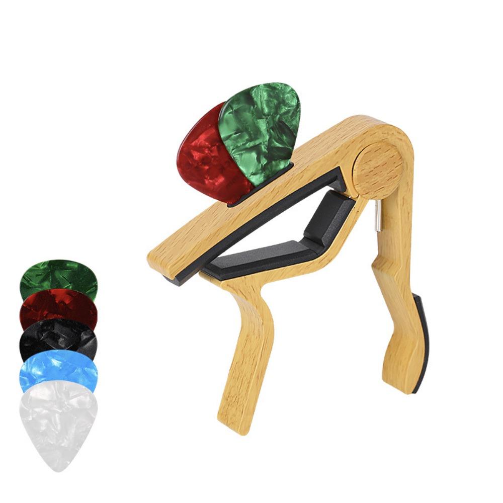 Rose Wood Grain Guitar Capo Stable Rubber Padded Violin Tune Change Clamp  Electric Guitar