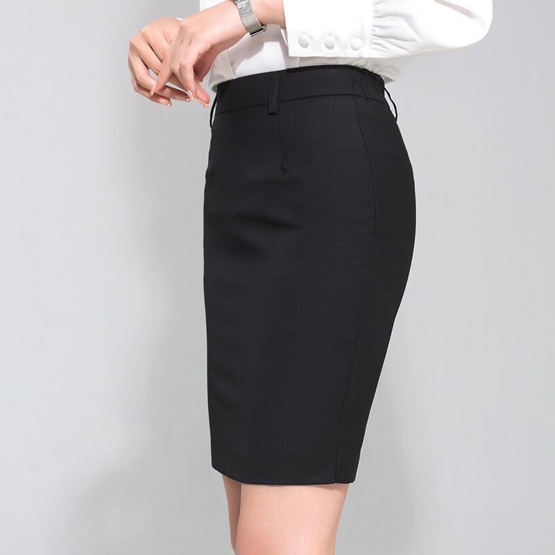 Women's Professional Business Pencil Skirt with Belt