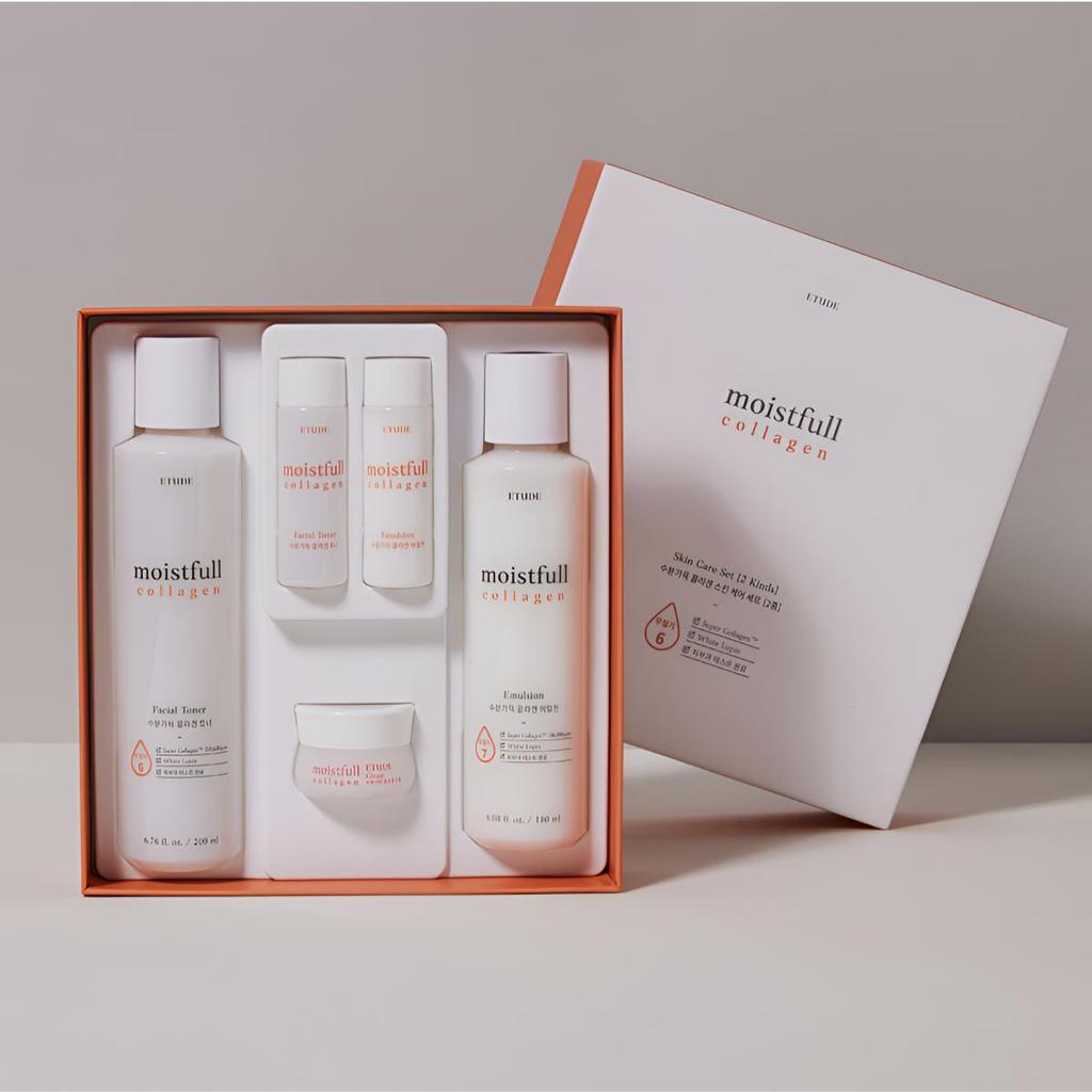 Etude Feuchtigkeitsspendende Collagen-Hautpflege 2 Arten (3 zusätzliche Geschenke), 1 Satz