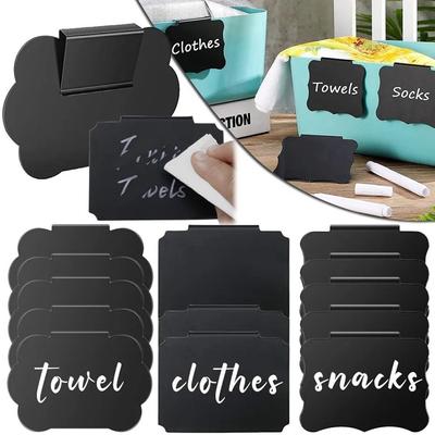 10PCS New Plastic Price Boards Mini Black Price Tags Signage Multifunctional Table Chalkboard Shop Store