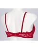 Bra Creates Beautiful Reduces Slipping Down and A Cup Available Bra BUN201 RE [Unnanacool] Cleavage, Sideways, [Ribbon Bra, Lace] Women's