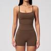Women's Cross-Border Yoga Vest & Butt-Lifting Shorts Set for Running & Fitness