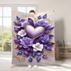 Liebesthema digital bedruckter Polyester Schlafzimmer Samt Flanell weiche Sofadecke Decke Fleece weiche Sofadecken für Betten