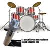 Bass Drum Microphone Stand Adapter Clamp for Secure Mounting Light weight with Precise 22mm Fit and Shockproof