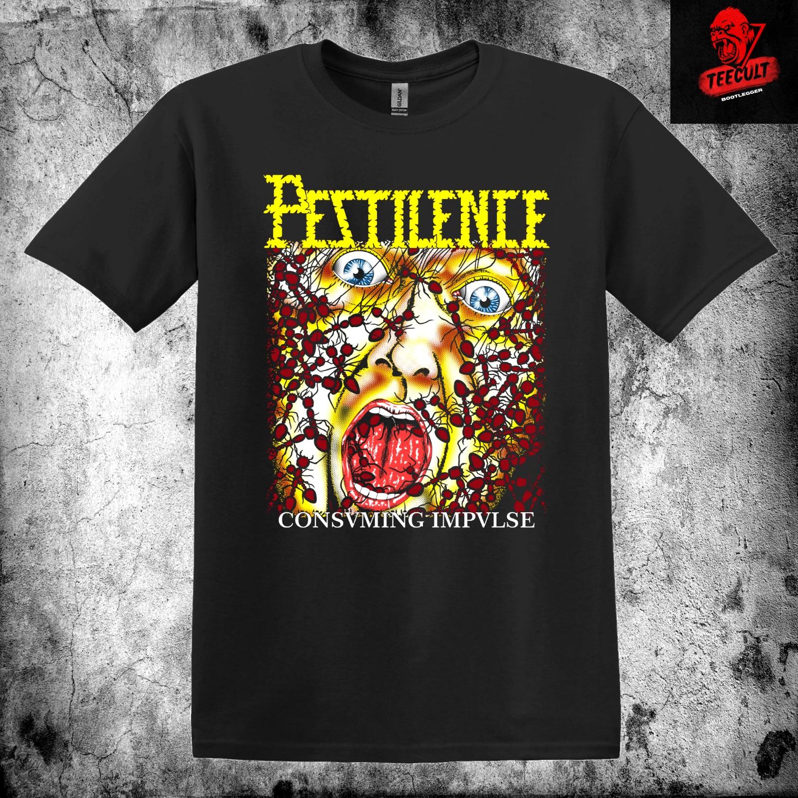 Men s and Women s T-shirts Pestilence  Consuming Impulse  Unisex Heavy Cotton XXXXL