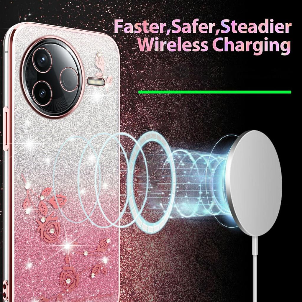 KADEM For Xiaomi Civi 5 Pro 5G Case Flower TPU Flexible Gradient Phone Cover