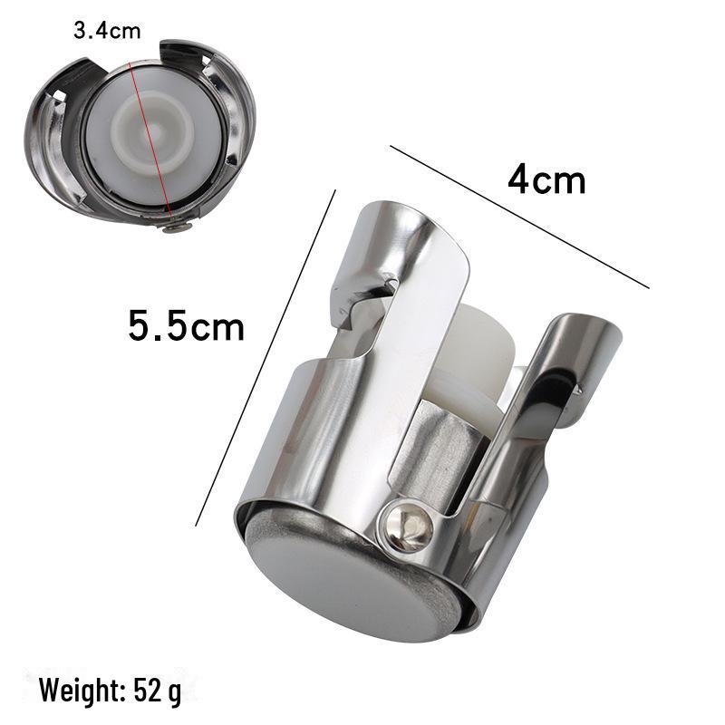 Vacuum-Sealed Stainless Steel Double Buckle Silicone Wine Stopper for Champagne & Sparkling Wine