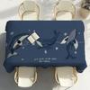The Big Blue Ocean Table Cloth Party Decor Dining Room Home Kitchen Patios Waterproof Stain-Proof Table Cloth