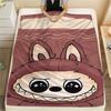 Labubu Poster Print Flannel Blanket,High Quality Comfortable for All Seasons,Home Decor,Warmth and Comfort,Perfect for Christmas Gifts