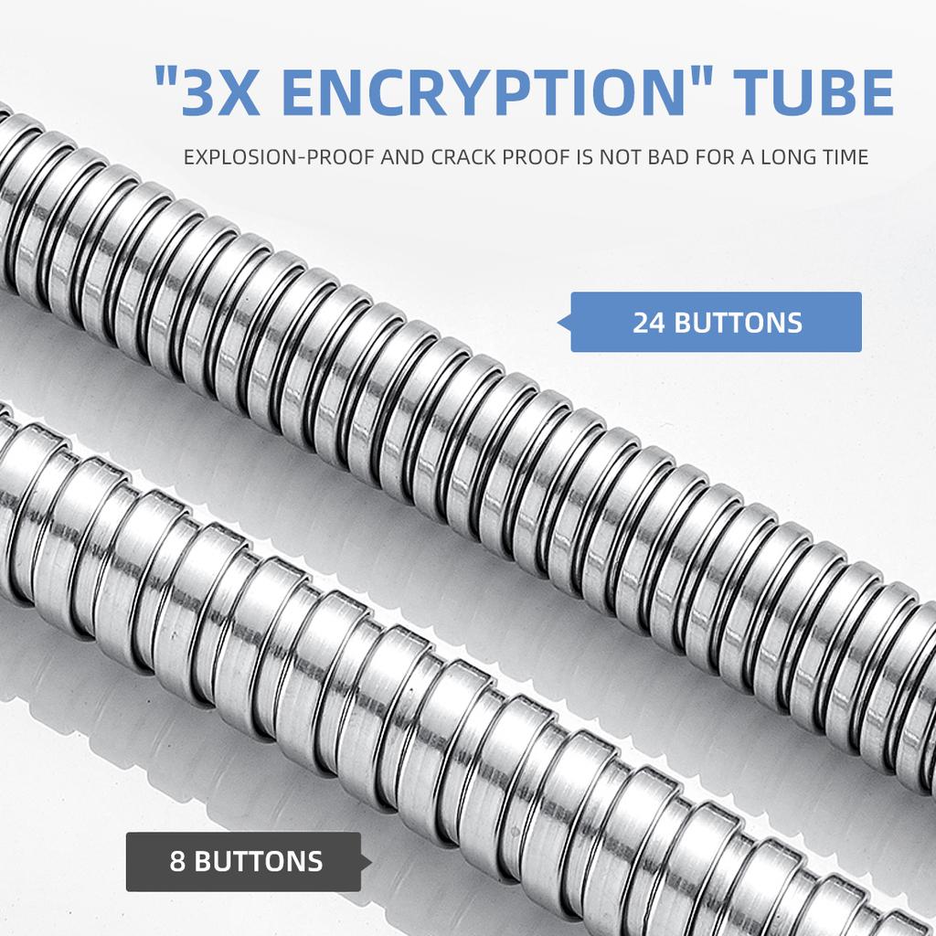 Custom Length High Quality Ultra-Flexible Replacement Metal Stainless Steel Shower Hose With0.5M 1M 1.2M 1.5M 1.8M 2M 3M Hose