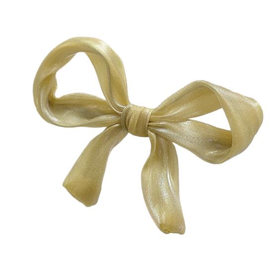Mädchen Haarspange Perlmutt Glanz Schleife Dekoration Rutschfestes Design Pony Seite Halbhochgesteckte Haarspange Haare