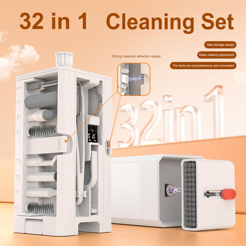 All-in-One Computer Screen Cleaning Brush Tool Lightweight PC Accessories Electronic Cleaner Kit for MacBook iPad iPhone Camera