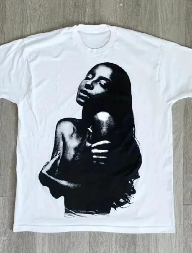 Mariah Music The Scientist T Shirt Men's Graphic Casual Summer Cotton Round Neck Short Sleeve Shirts Vintage Men's Hip Hop Stree