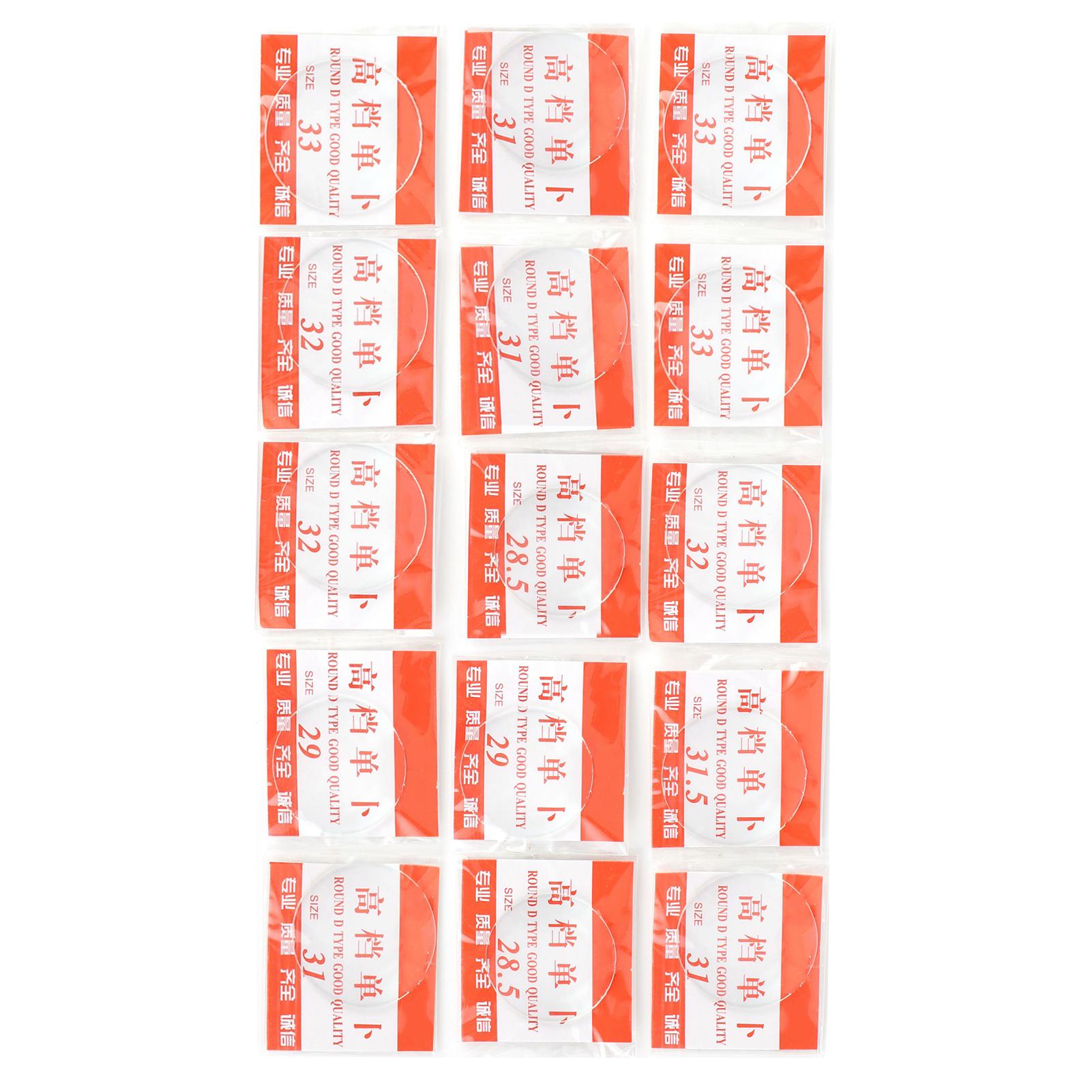 

15 шт. Часовое стекло Минеральное выпуклое Поверхность Вогнутая задняя часть Арка Мерная чашка Крышка 2633мм