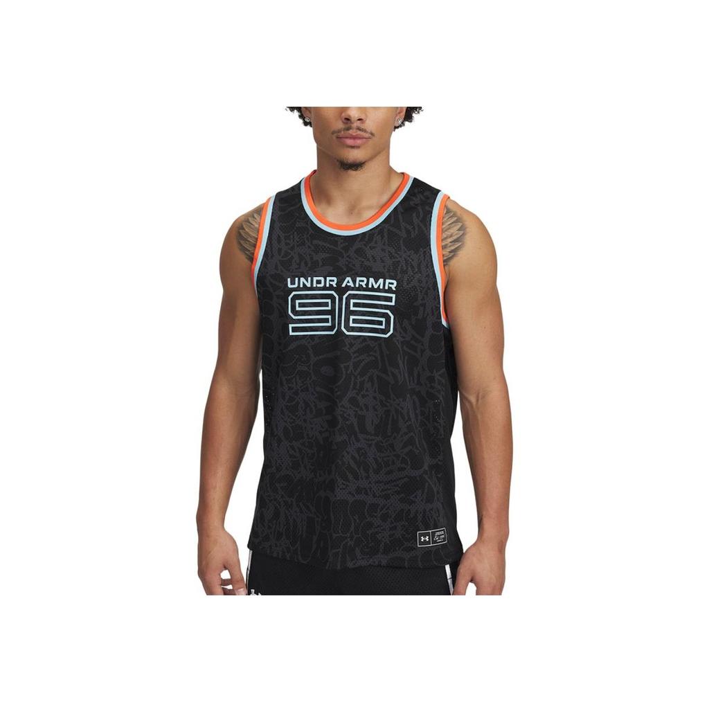 Under Armour Outdoor Basketball Sports Casual Breathable Sleeveless Vest Men tops Black 6000369-001
