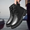 Business Dress Boots Mens Boots Formal Wedding Oxford For Men  Genuine Leather Ankle Shoes Man Brand Luxury Boots Big Size 37-47