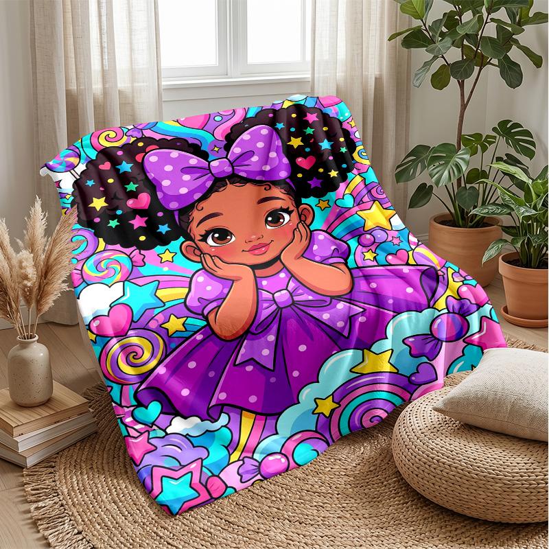 Fantasy Garden Journey Theme blanket Lightweight Warm Flannel Blanket Decorative Throw Blanket for Home Decoration
