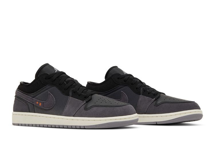 Men's Sneakers Nike Jordan 1 Low Craft Inside Out Black Black/Grey-Orange