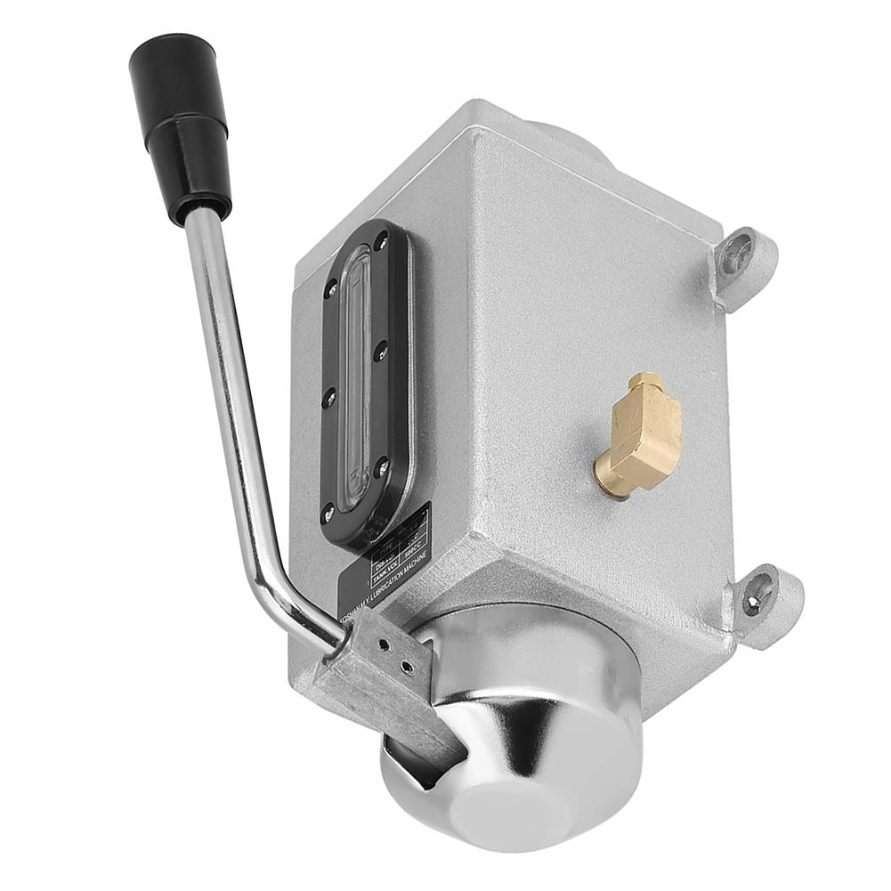 Metal Manual Lubrications Pump Double Outlet Port Manual Lubricating Pump For Cutting Machine