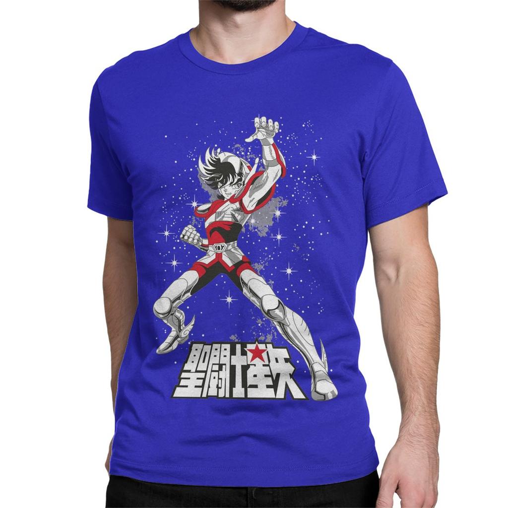 Rycerze Zodiaku Japońska Anime Męska Damska Koszulka Saints Seiya Kreatywne Koszulki Krótki Rękaw Bawełniana Oryginalna Odzież