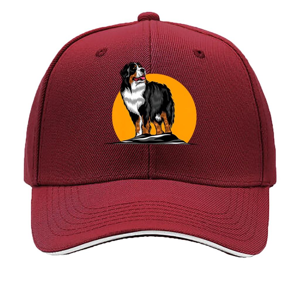 Bernese Dog Pet Art Sandwich Baseball Cap