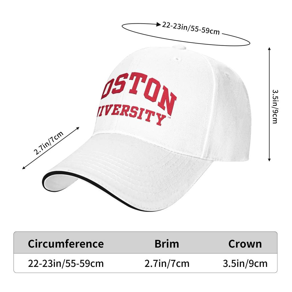 Boston University Letter Casual Baseballkeps Sommar Truckerkeps Högkvalitativ Tennis Skate Hip Hop Kepsar Herr Vuxen y2k Söta Kepsar