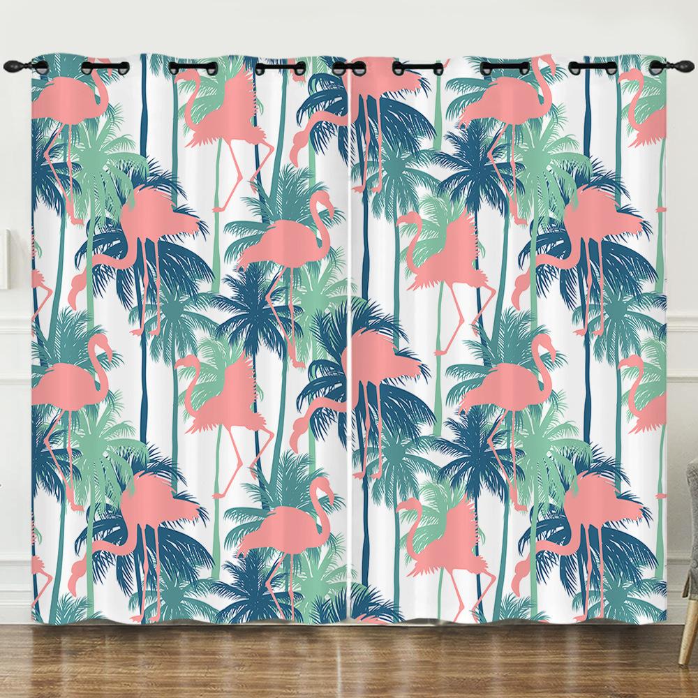 Curtain Cartoon Animal 3D Digital Printing Blackout Curtain Punching