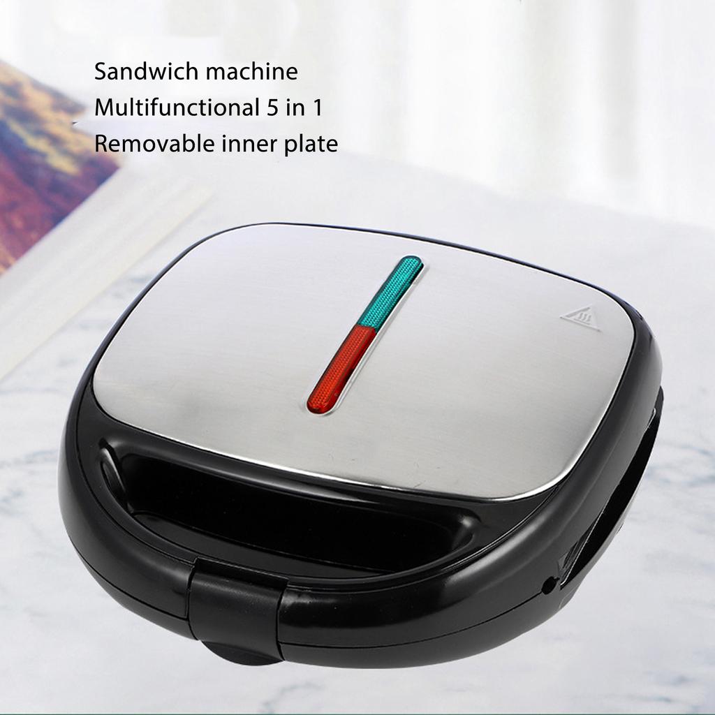 5 In 1 Multifunction Mini Sandwich Maker Sandwich Panini Doughnut Maker Grilled Cheese Machine