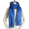 RAINBOW Large Thick Cashmere 70cm Wide x 200cm Long 100% Stole, Plaid, (True Blue)