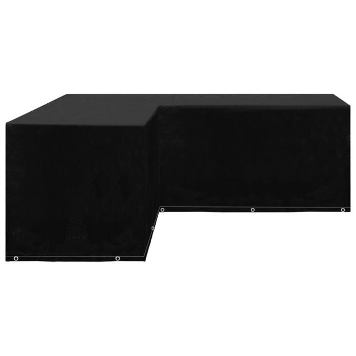 VidaXL Housse de salon de jardin Forme de L 12 œillets 250x250x90 cm