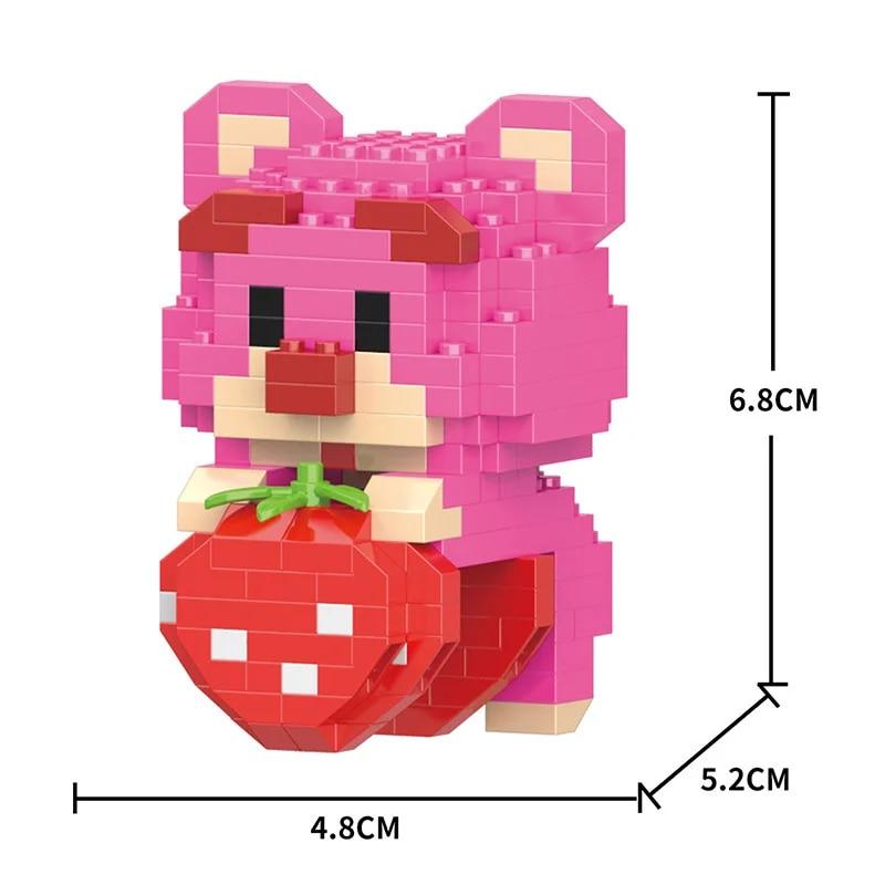 Cartoon Building Blocks, Animal Dolls, Educational Assembling Toys, Ornaments, Small Particles, Children's Birthday Gifts