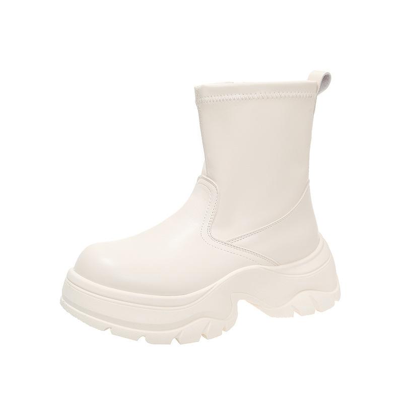 

Черные ботинки Мартин женские огромные красивые короткие ботинки тонкие ботинки рабочая обувь ботинки ранняя осень одинарные ботинки 40 белый