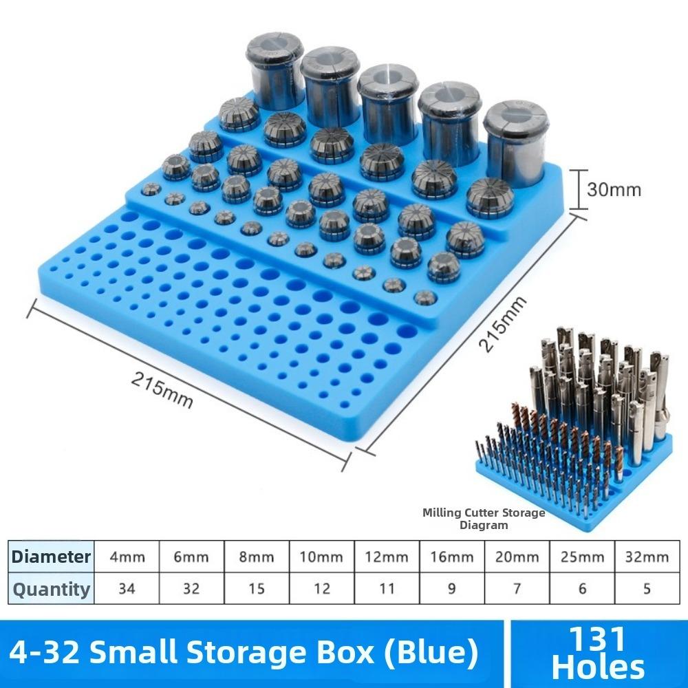 Multifunction Storage Box Large Capacity Milling Cutter Organizer For Workshop