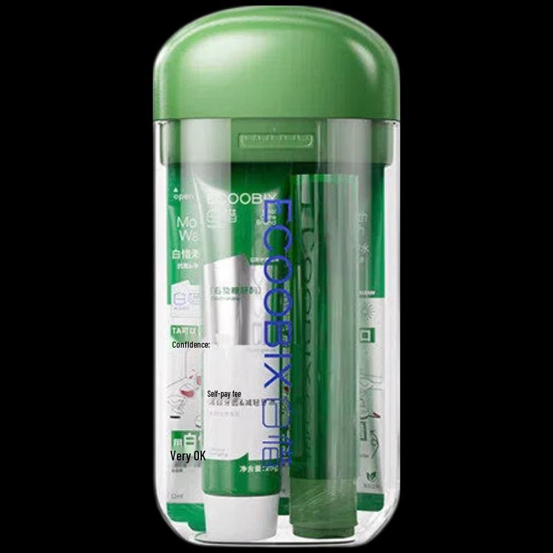 Baixi Portable Travel Toothbrush and Toothpaste Set