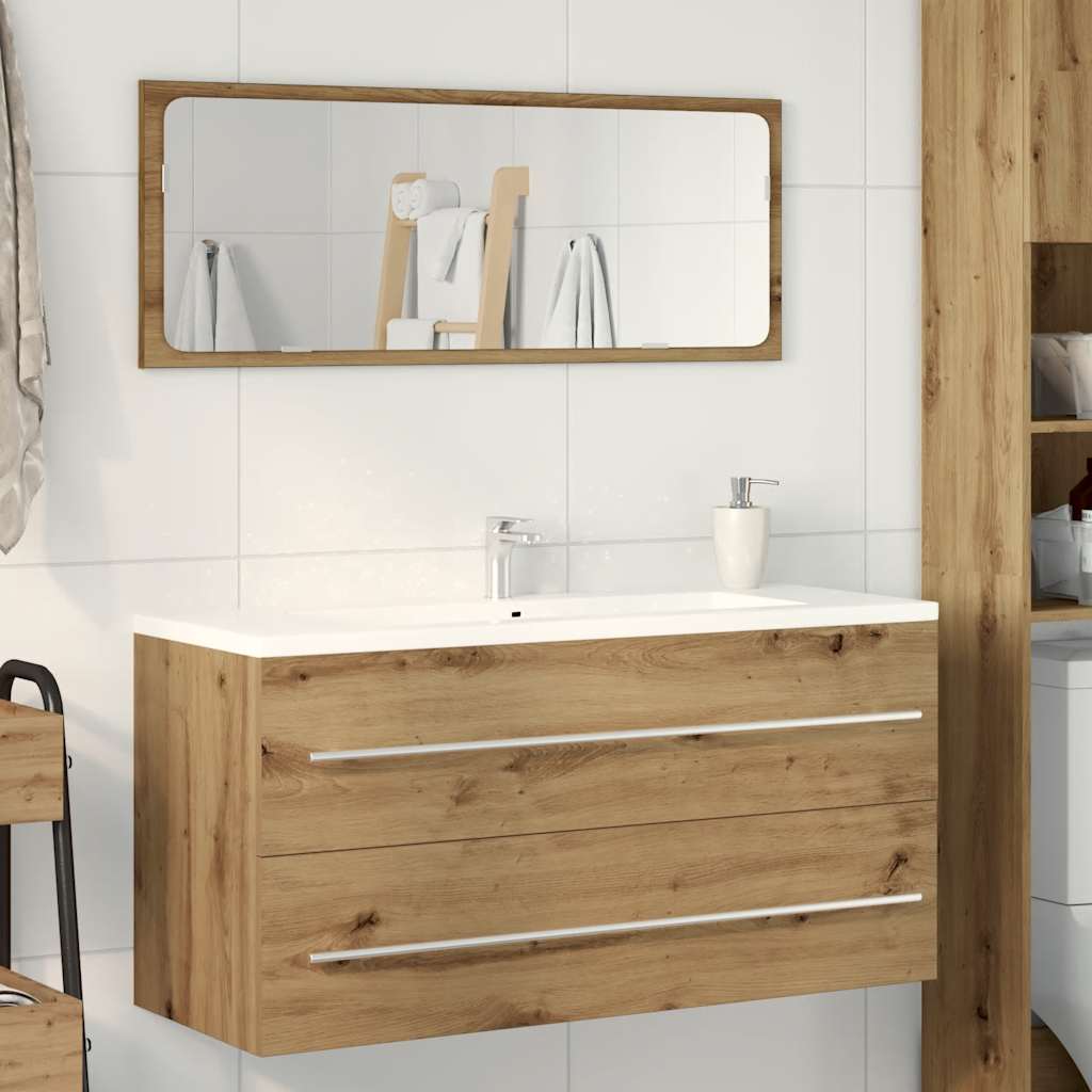 Artisan Oak Bathroom Vanity Cabinet 100 x 38.5 x 48 cm