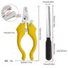 Professional Pet Nail Cutter with Nail File Dogs Cat Grooming Pet Claws Scissor