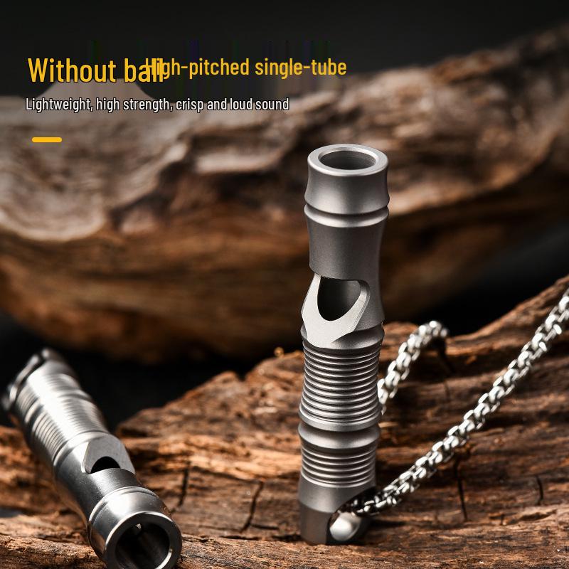 Lightweight Titanium EDC Outdoor Survival Whistle