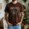 2026 New Summer Unisexs Soft Cotton Short Sleeve Tee Fire Rescue Skull Axe Graphic Tactical Casual Style