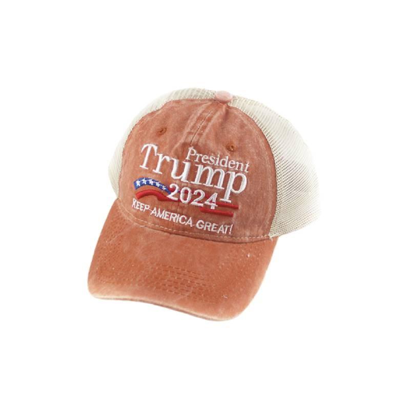 Trendy And Fashionable Adjustable Baseball Hat Featuring Unique Letter Design Orange