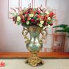 European High-end Home Ornament Retro Luxury Resin Decoration Ornament House Living Room Artificial Flowers Vase